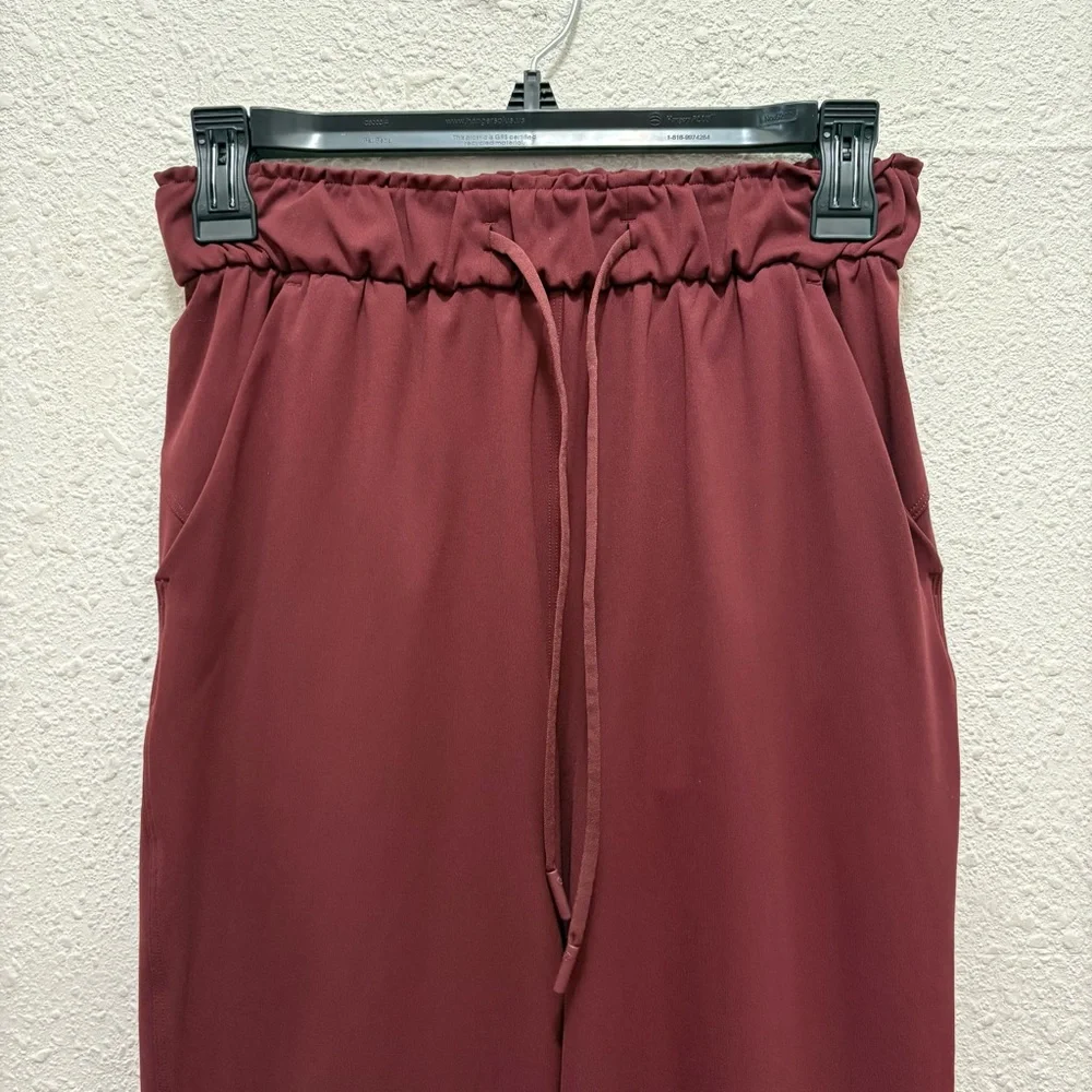 Lululemon Stretch High-Rise Pant 7/8 Length Red Merlot Size 4